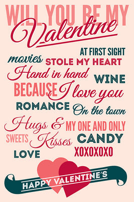 Be Mine - Valentine's Day Typography