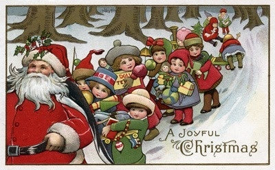 Christmas Greeting - Santa and Helpers