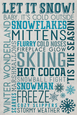 Let It Snow Typography