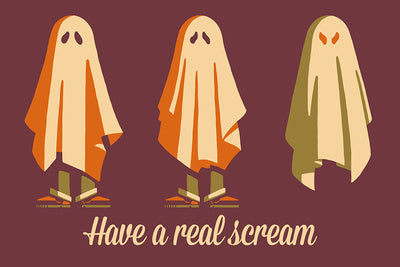 Retro Halloween - Have a Real Scream Ghost