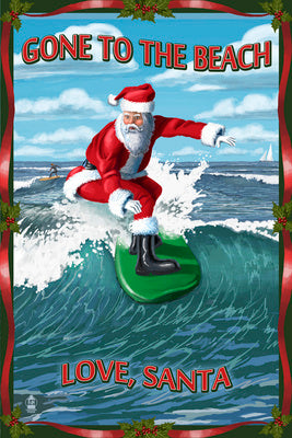 Santa Surfing
