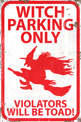 Witch Parking Only Sign